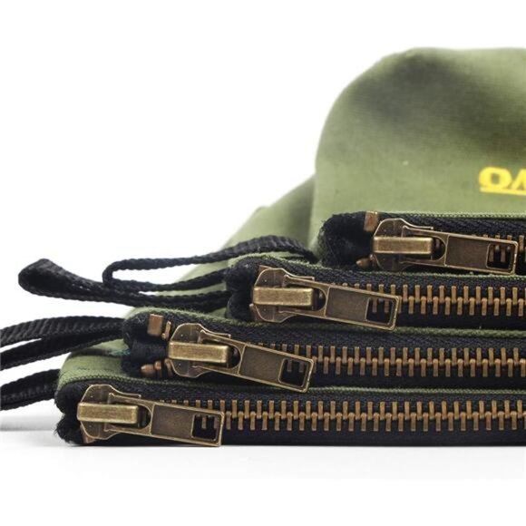 4 Pack Upgrade Zipper Canvas Tool Pouch, 20 oz Heavy Duty Tool Bag - Picture 4 of 8